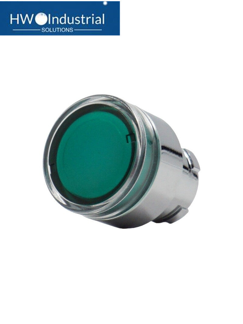 2PCS  Green Self Resetting Metal Strip Light Button Head ZB2BW33C ZB2-BW33C