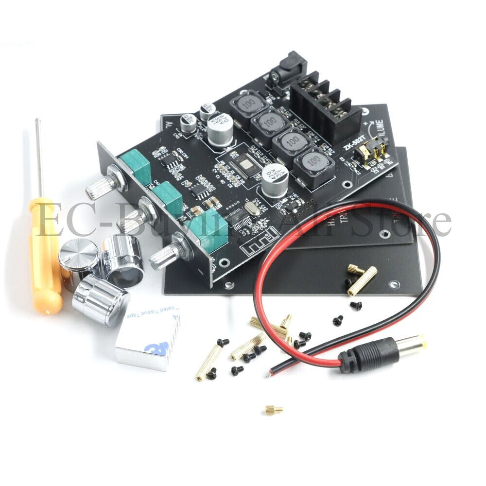 ZK-502T TPA3116D2 Bluetooth 5.0 Audio Amplifier Board Module 2.0 Channel 50W*2