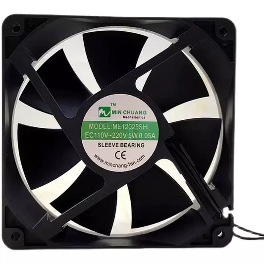 ME12025SHL 0.05A 12CM EC110V-220V 5W Cabinet Cooling Fan