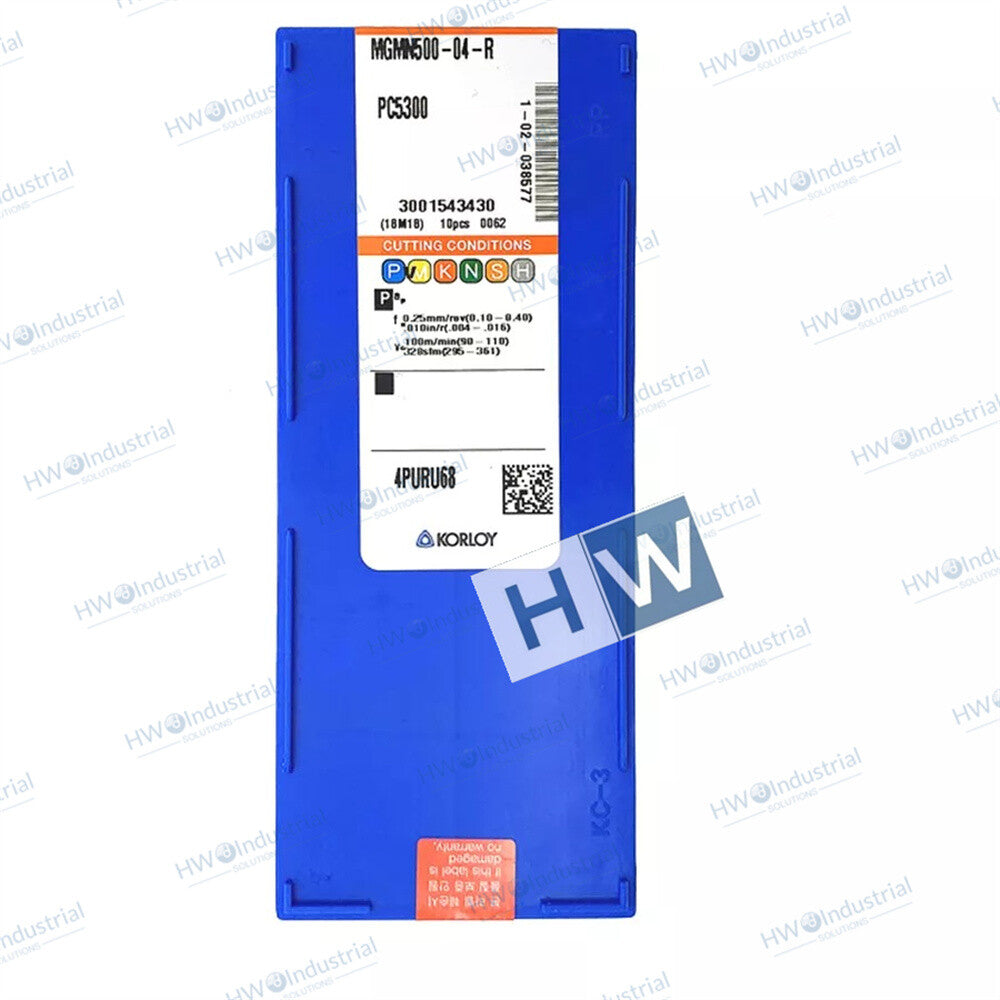10piece/Box MGMN500-04-R PC5300 CNC Cutting Slotting Blade KORLOY