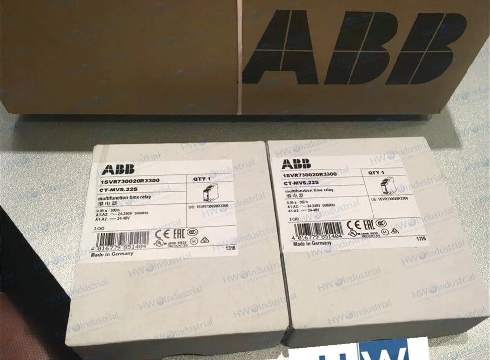 1/Piece ABB Time Relay CT-MVS.22S 24-240V 50/60Hz 1SVR730020R3300
