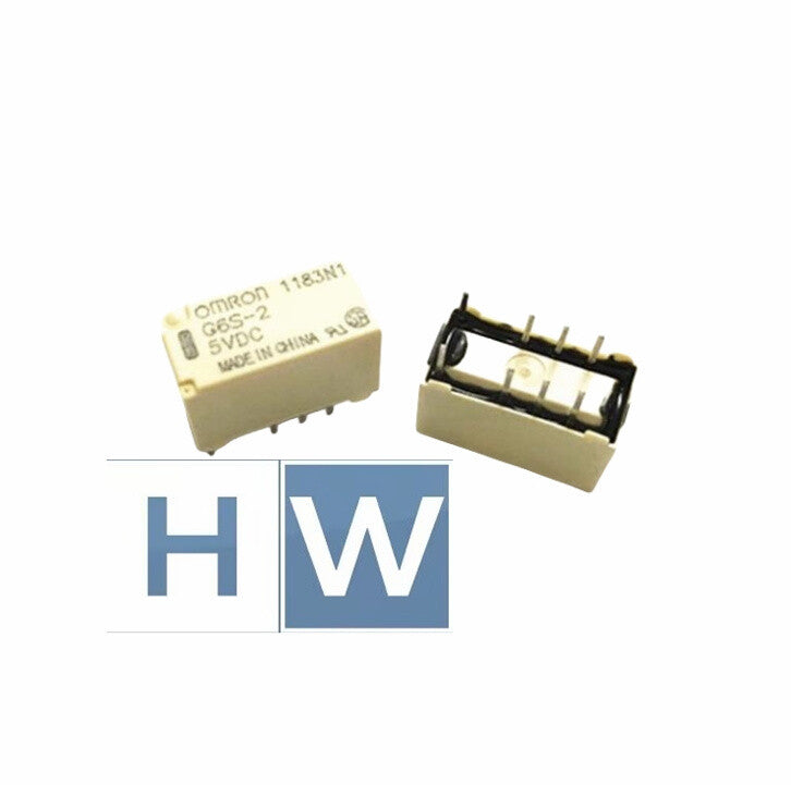 10Pcs  Relay G6S-2-5VDC Two Group Conversion 8-pin