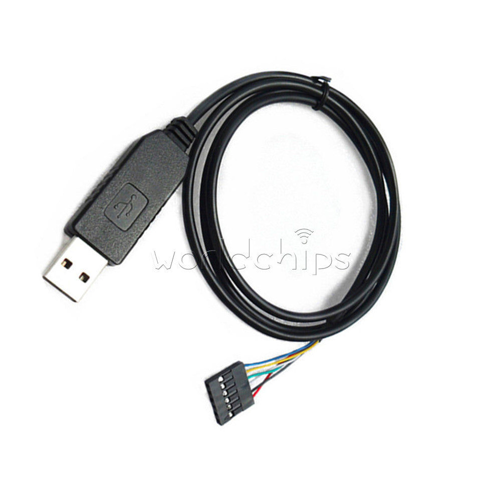 100PCS 1M 6Pin FTDI FT232RL USB to TTL RS232 Serial Adapter Cable for AVR ARM