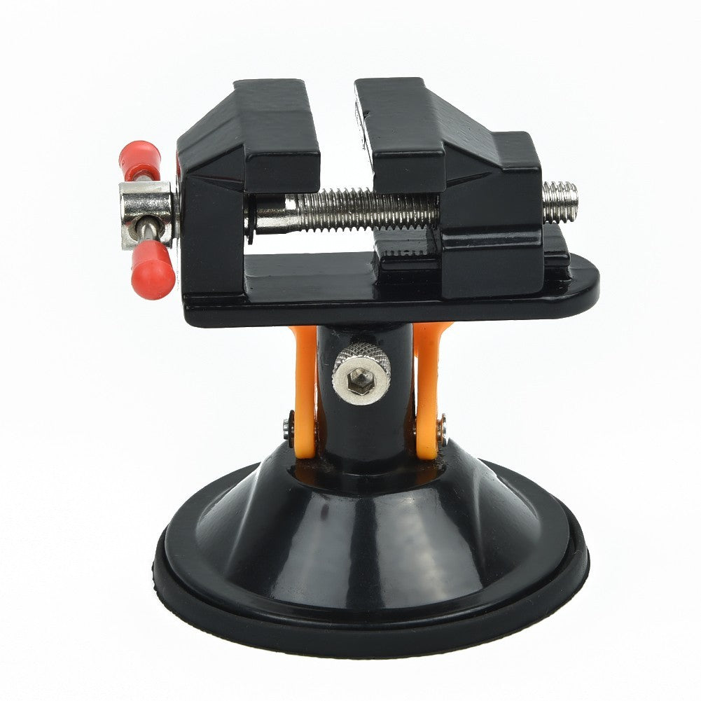 Portable Mini Bench Vise with Elastic Jaws for Jewelry Making Projects