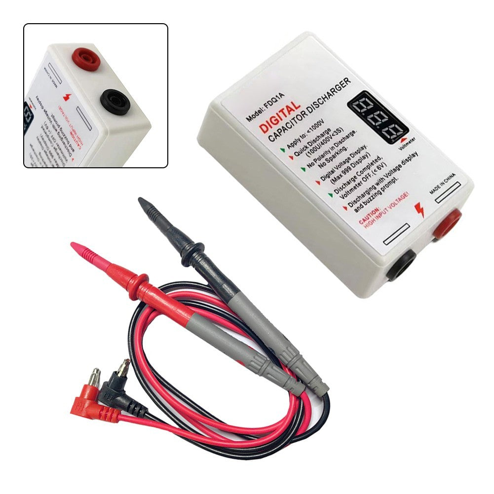Electrician Voltage Tool 1000V Discharger ABS Material For Capacitors 5-1000V