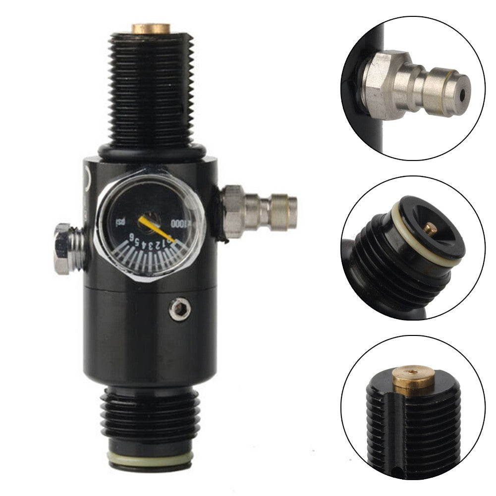 Brass Valve Cover 4500psi HPA Tank Pressure Regulator with M18*15 Thread