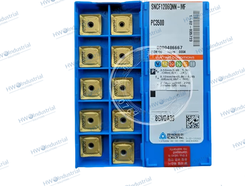 10piece/Box NCF1206QNN-MF PC3500 KORLOY CNC Milling Cutter Insert Blade