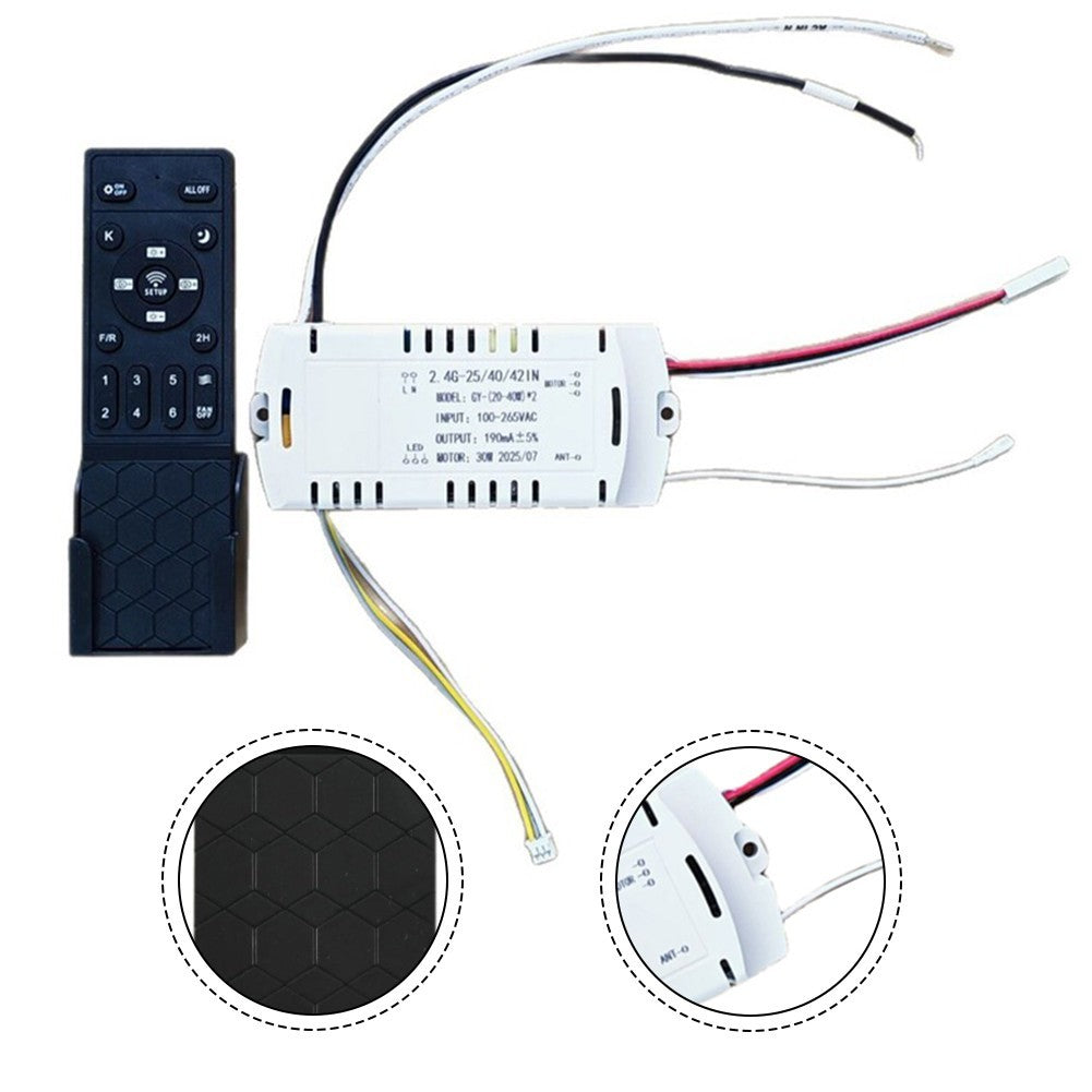 Invisible Fan Light Remote with DC Output and Stepless Dimming Control