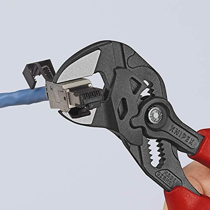 7.25-Inch Pliers Wrench, Comfort Grip, Adjustable Jaw, Forged Steel