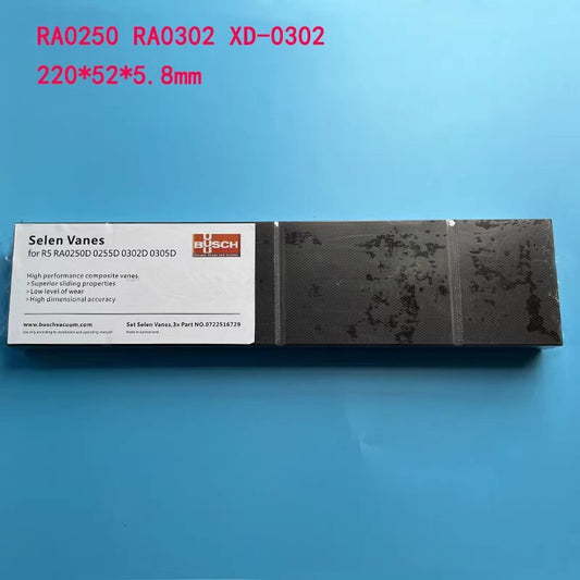 3pcs/set BUSCH R5 vacuum pump carbon vanes RA0250D 0255D 0302D 0305D 220*52*6mm