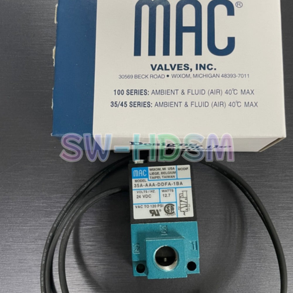 1PCS  for Mac 35A-AAA-DDFA-1BA 24V 12.7W Solenoid Valve Freight Free