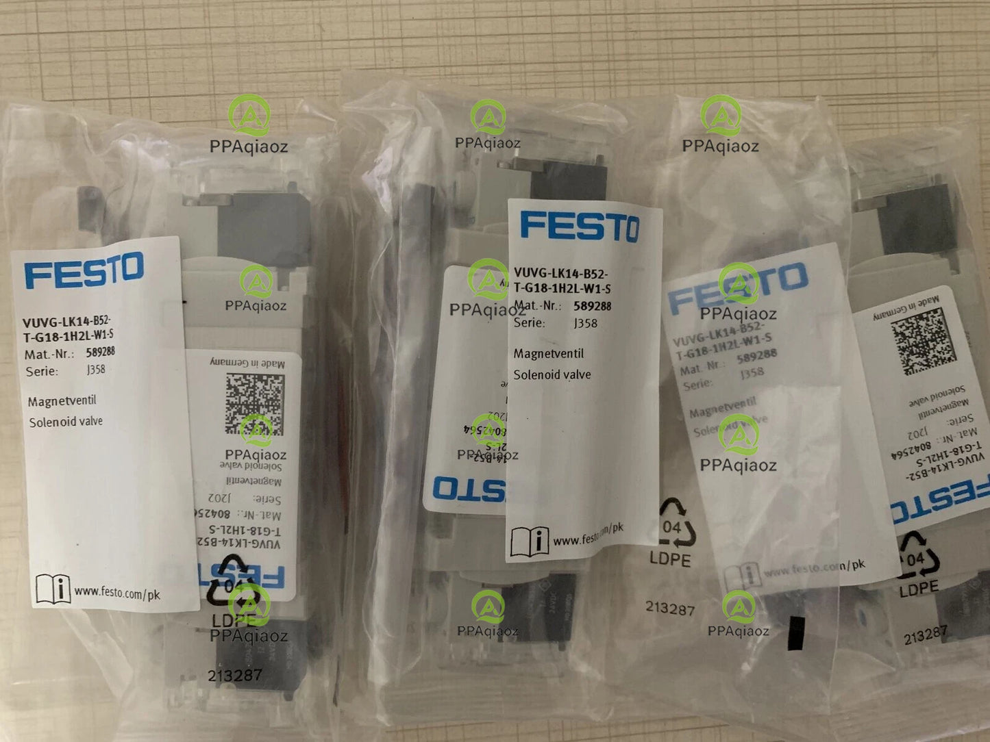 1PC  FESTO VUVG-LK14-B52-T-G18-1H2L-W1-S 589288 Solenoid Valve Free Shipping