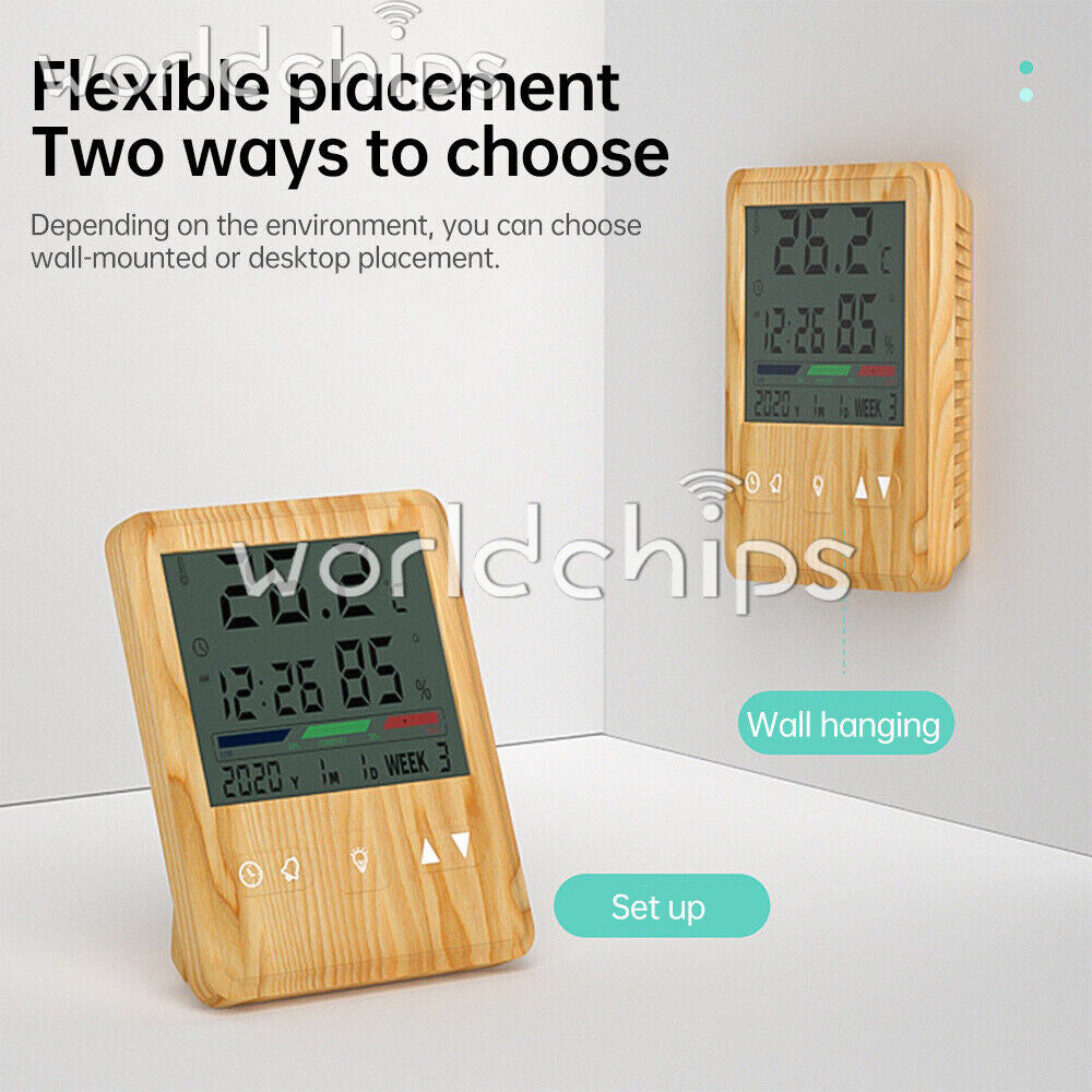 Home Indoor Temperature Humidity Meter Digital LCD Thermometer Hygrometer Gauge