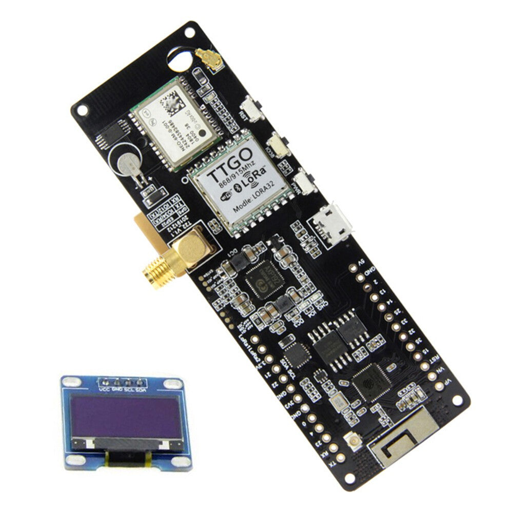 Meshtastic T-Beam V1.1 WiFi BLE Lora ESP32 GPS 18650 Battery Holder With OLED