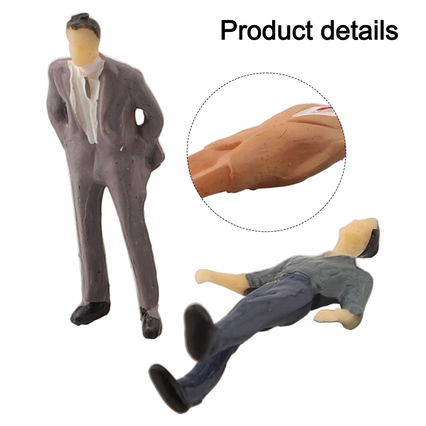 Realistic Colors and Different Poses 130Pcs 1 50 Scale Painted Model People Set