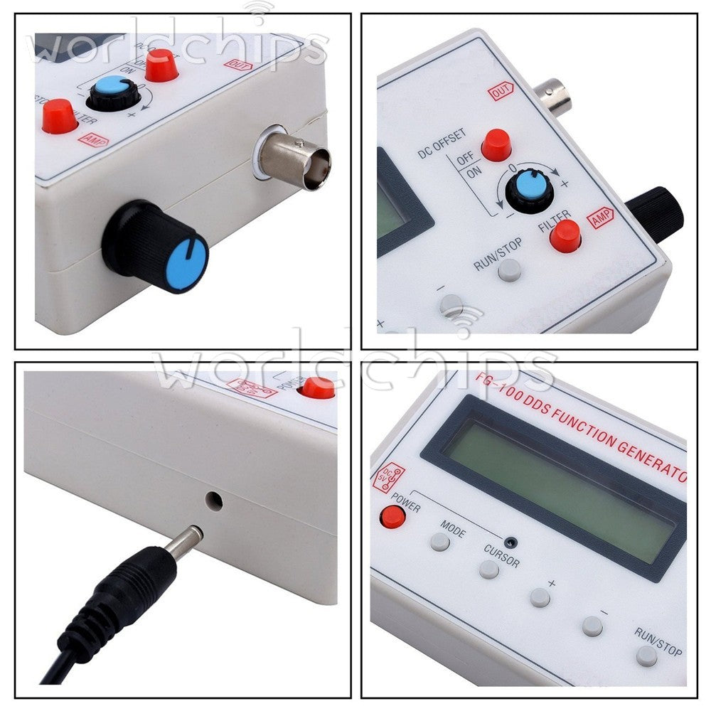FG-100 DDS Function Signal Generator Module 1HZ-500KHz Sine + Square Wave