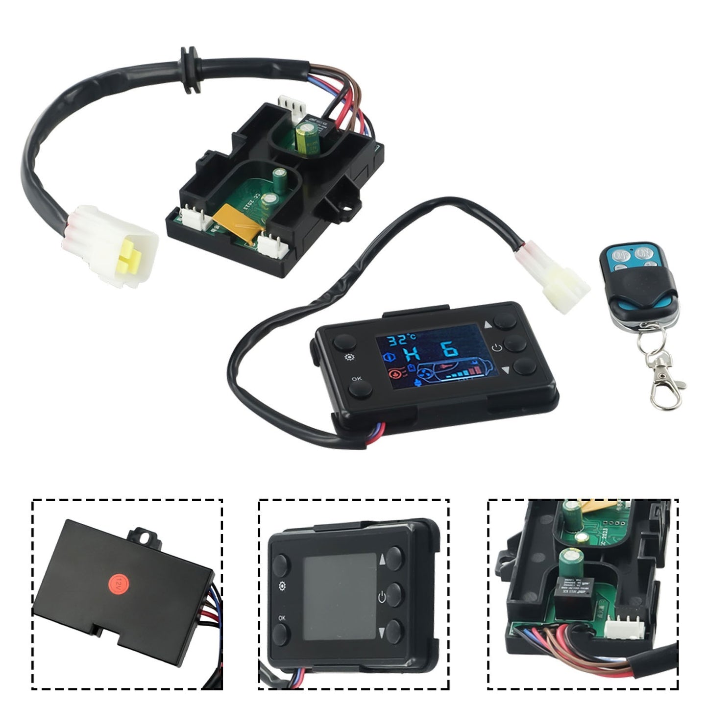 Air Diesel Heater Parking Remote Controller LCD Monitor Switch MotherBoard 12V