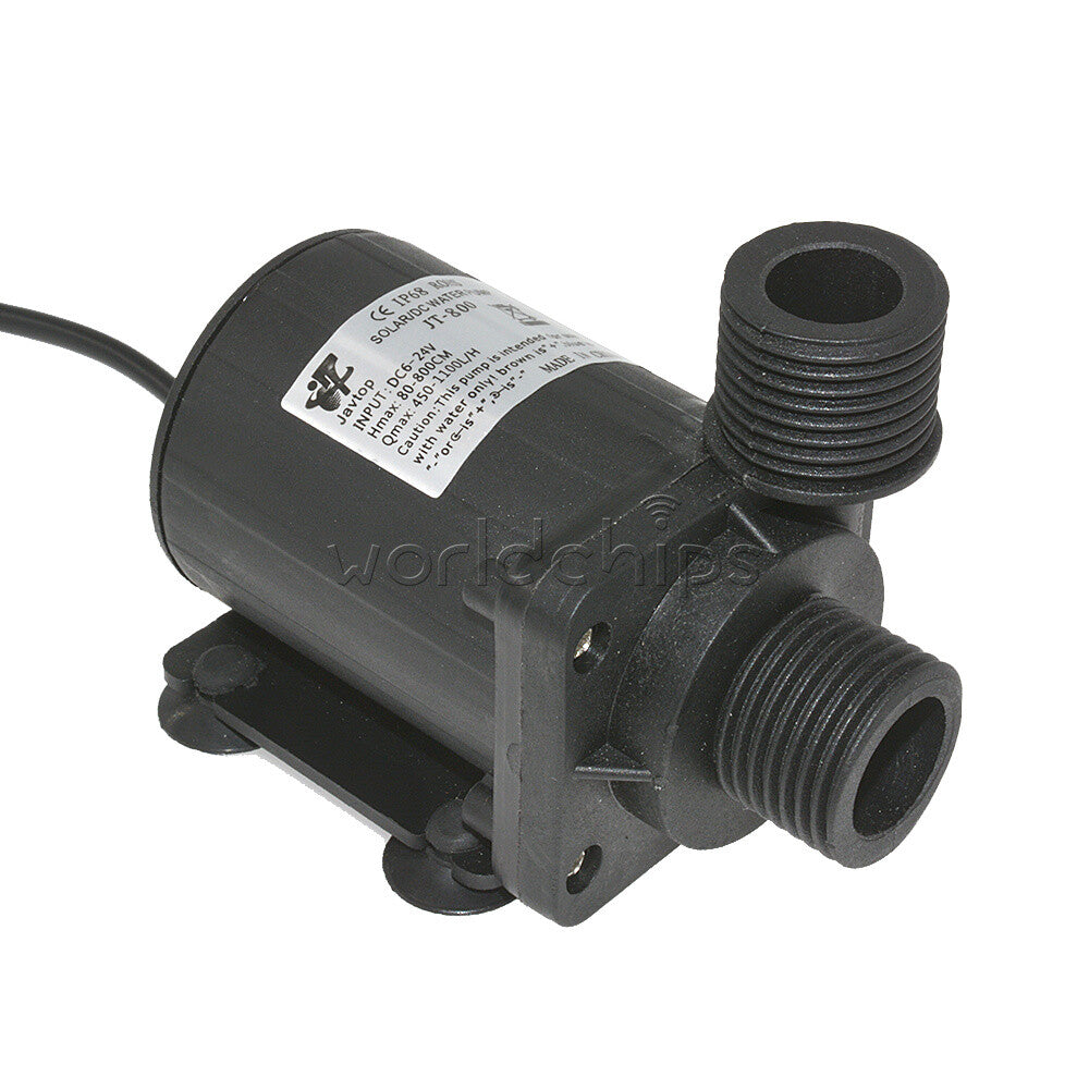 DC 12V 24V Hot Water Circulation Pump Solar Water Pump Brushless Motor 800L/H