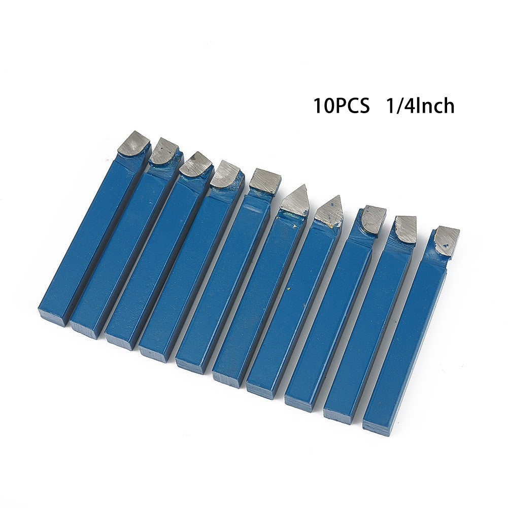 Tip Carbide Lathe Tools Tipped 1/4" BR4-C6 Bit C-6 C4-C6 C6 Set 10pcs
