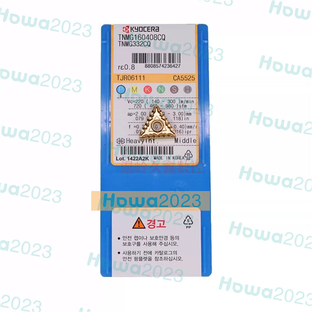 10pcs/Box  Kyocera TNMG160408-CQ TNMG160408CQ CA5525 TNMG332CQ Carbide Insert