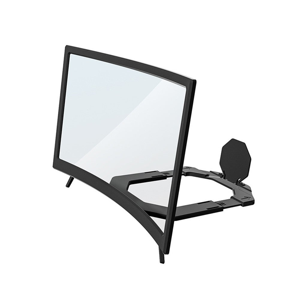 Portable Phone Screen Magnifier with Curved HD Lens and Rubber Anti Slip Pad