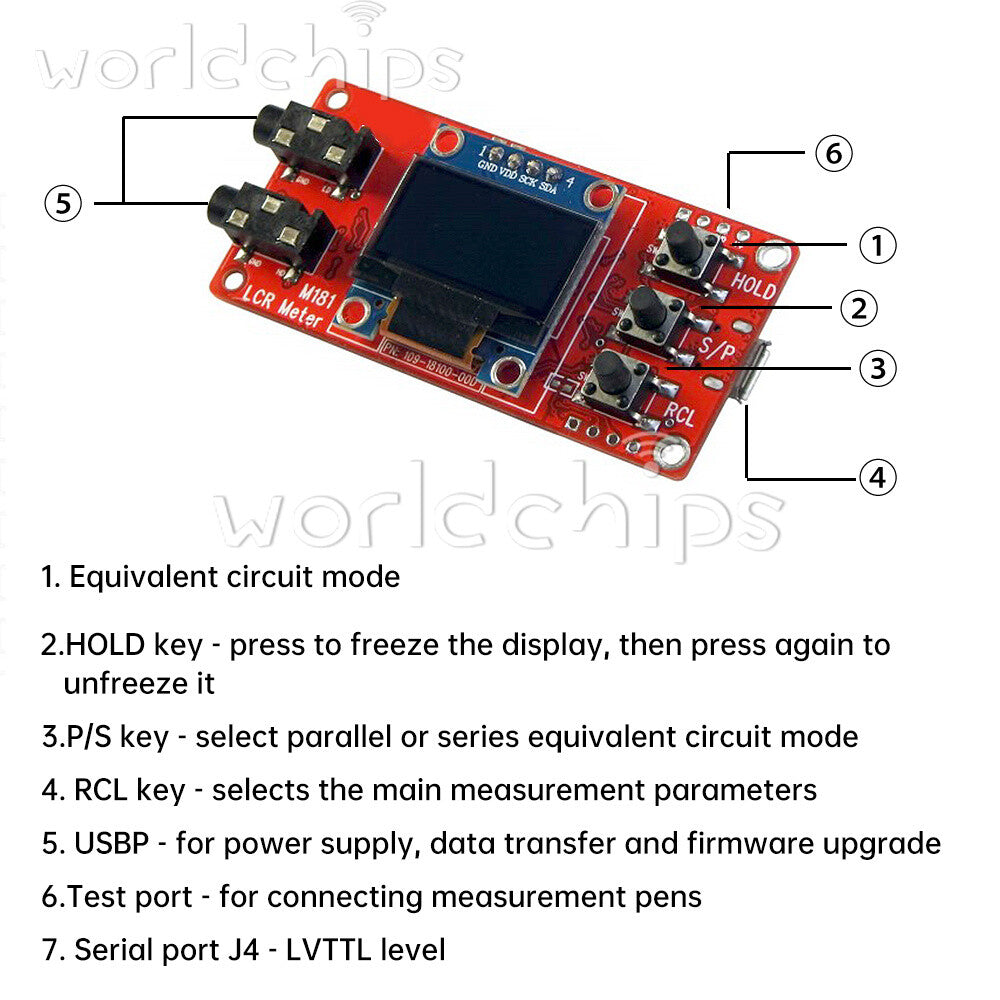 M181 LCR Tester Module High Precision Inductance Resistance Capacitance Meter