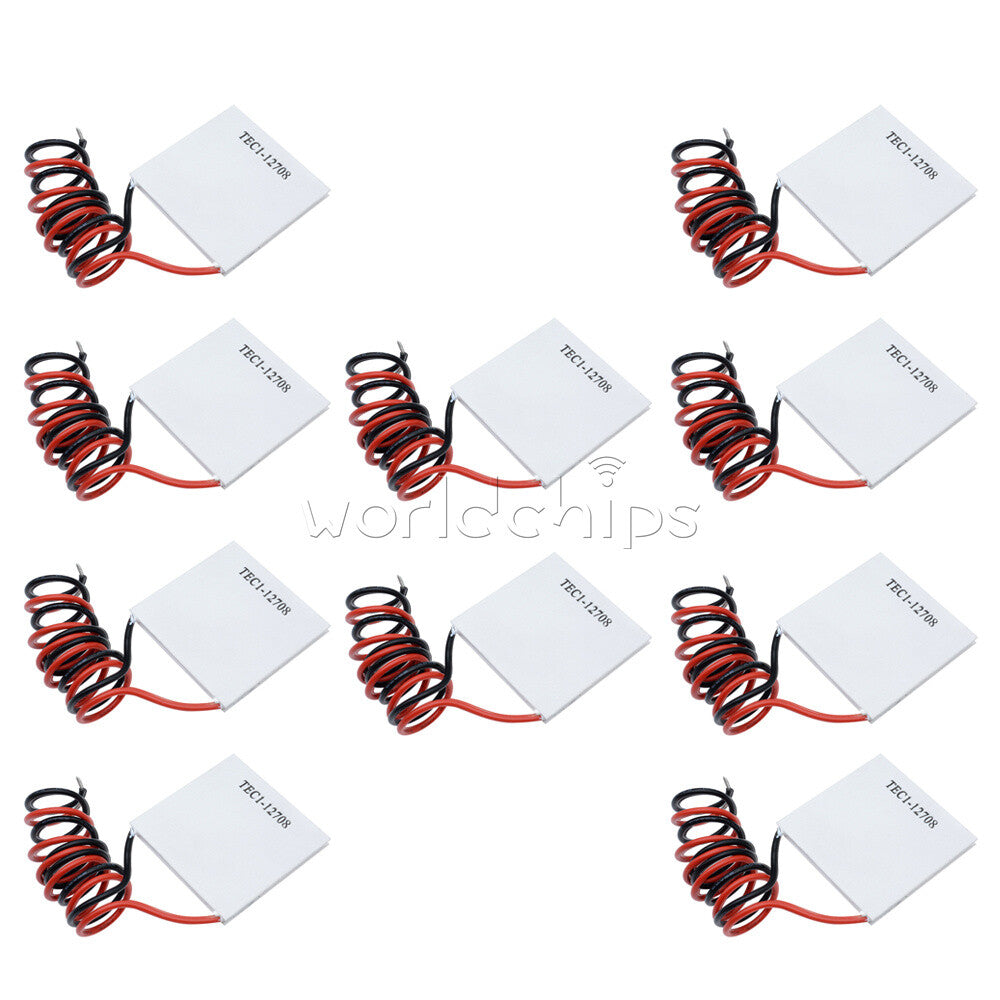 10PCS TEC1-12708 Heatsink Thermoelectric Cooler Cooling Peltier Plate Module