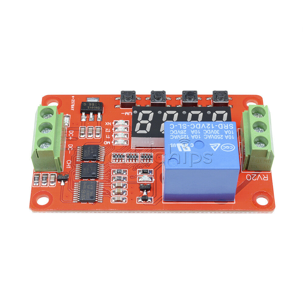 10PCS 12V Automation Delay Multifunction Self-lock Relay Cycle Timer Module PLC
