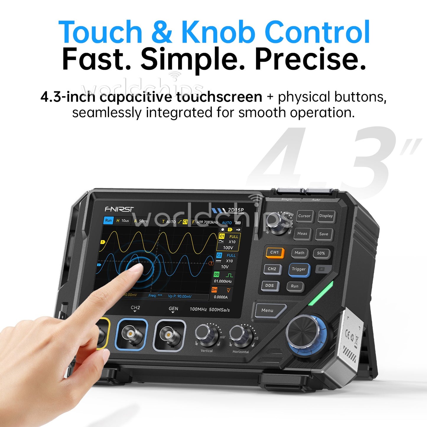 FNIRSI 2D15P Digital Multimeter Oscilloscope Signal Generator Duan Channel 100M
