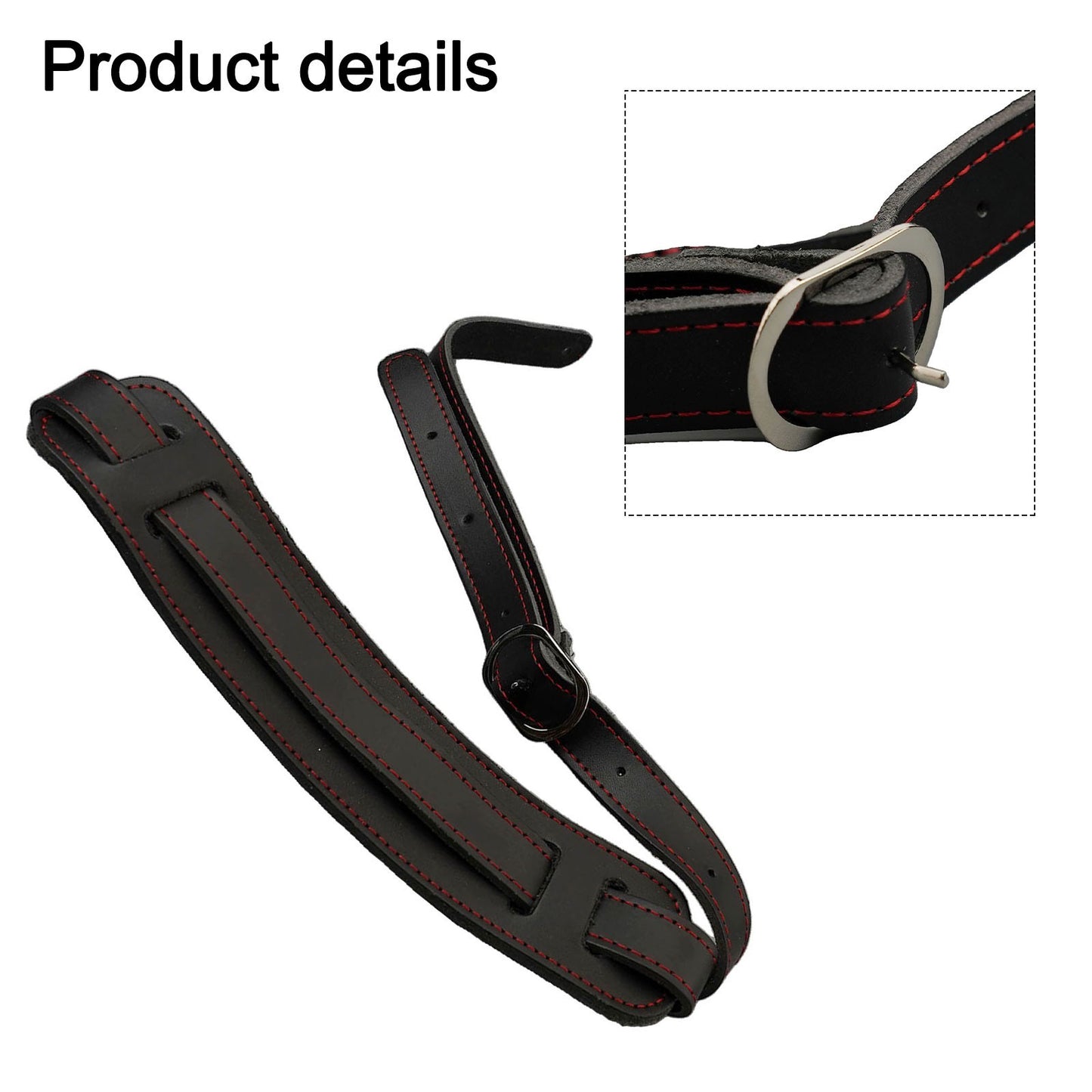 Heavy-Duty Leather Vintage Acoustic Electric Adjustable Black Hot Sale PART
