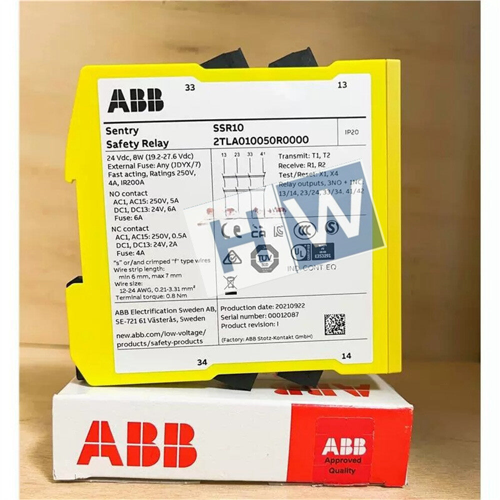 1/piece  Sentry SSR10 24VDC ABB Circuit Breaker Safety Relay 2TLA010050R0000
