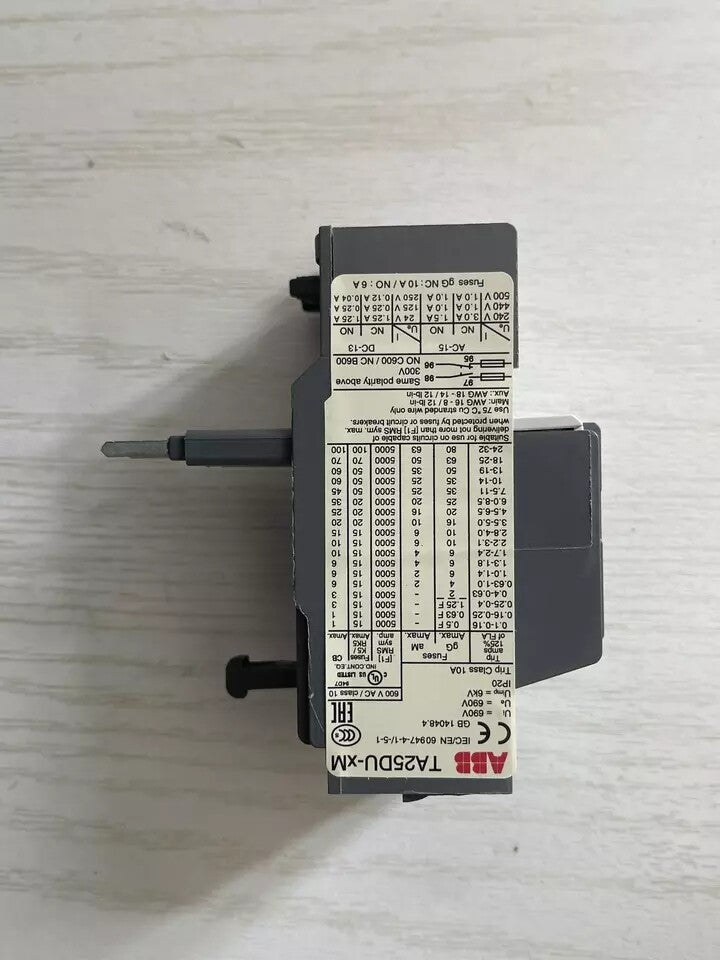 For ABB TA25DU-6.5M 4.6-6.5A thermal overload relay