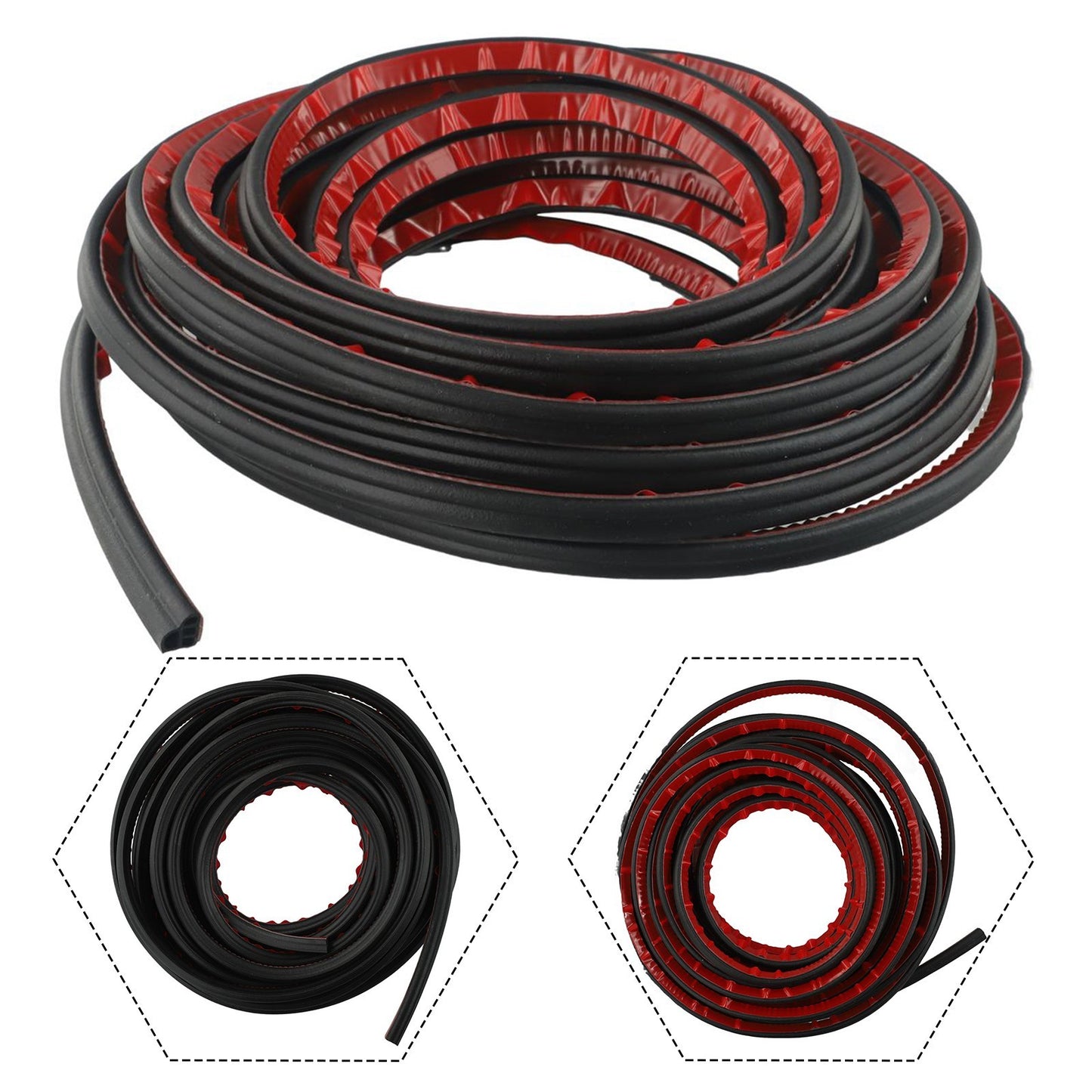 10M 2 Layer Seal Strip Car Door Trunk Weather Strip-Edge Moulding Parts//