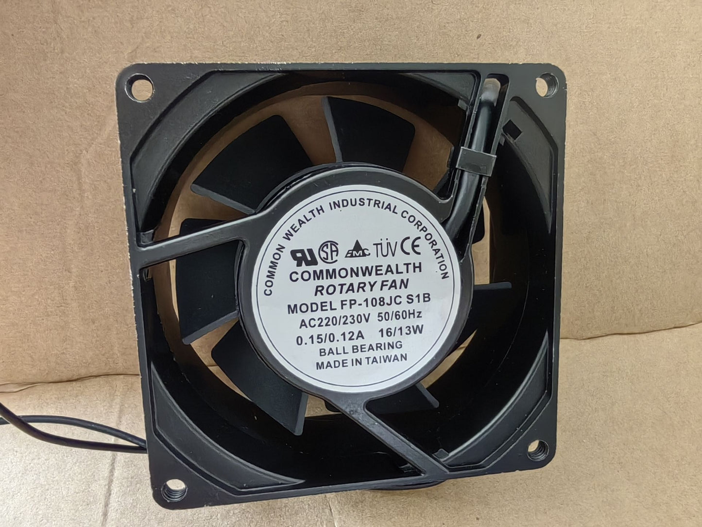 1PCCOMMONWEALTH Fan FP-108JC S1B AC220V/240V 9038 9Cm 2-wire Cooling Fan