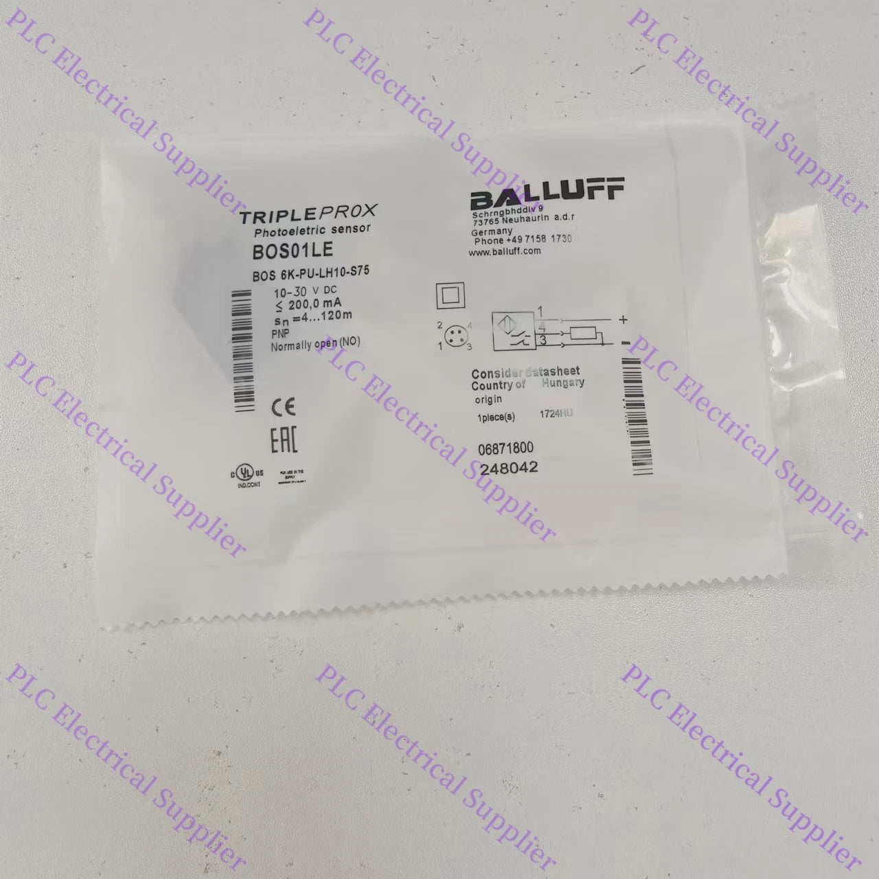 One  BOS01LE BOS 6K-PU-LH10-S75 Photoelectric Switch Sensor Fast Shipping #P