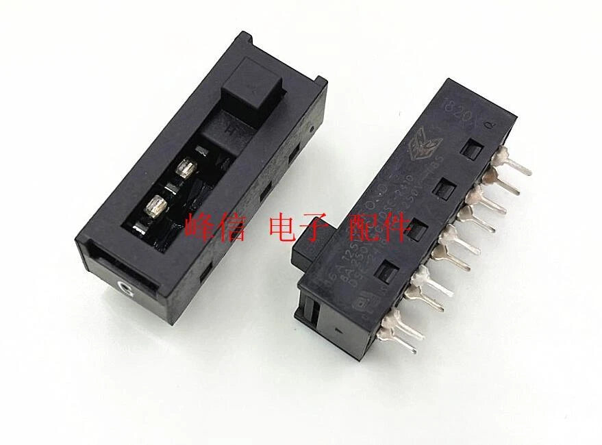 2PCS DEFOND DSE-2416 8A250V 10 pins 4 Positions Slide Switch