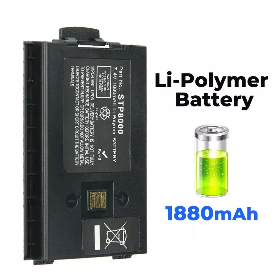 2pcs  7.4V 1880mAh Li-Ion Battery for Radio Sepura STP8000 STP8020 STP8030