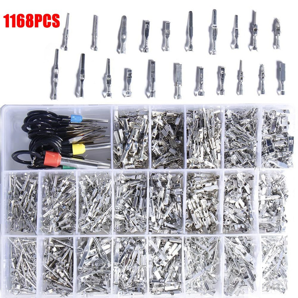 1168PCS Electrical Connectors with Terminal Removal Tool for Automotive Use