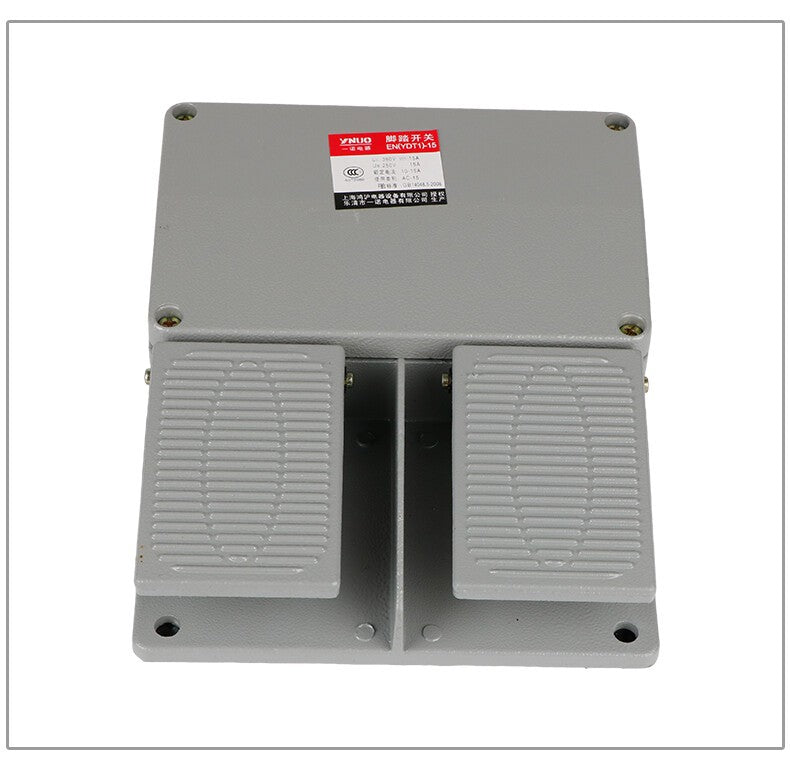 Dual Pedal EN(YDT1)-15 Aluminum Gray Dual Pedal Pedal Switch with KH9011 Chip