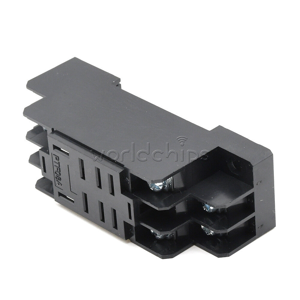 10PCS DC12V DC Coil Power Relay LY2NJ DPDT 8 Pin HH62P JQX-13F With Socket Base