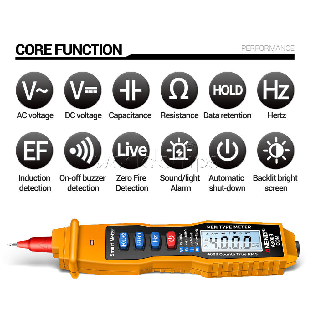 A3003 High Precision Digital Voltmeter Multimeter Ammeter Voltage Detector