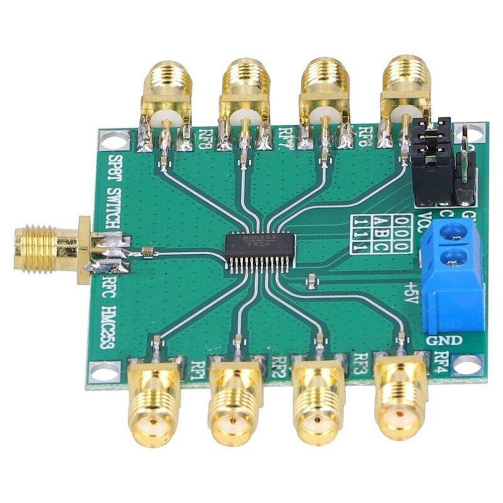 HMC253 RF Switch Module Open 8 RF Switch  for SMA DC2.5 GHz 3V-5V Power Supply