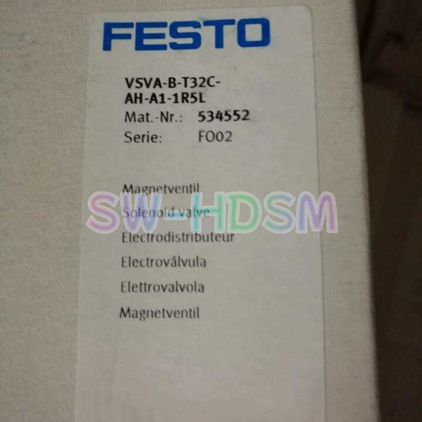 1PCS   Festo VSVA-B-T32C-AH-A1-1R5L 534552 Solenoid Valve Freight Free