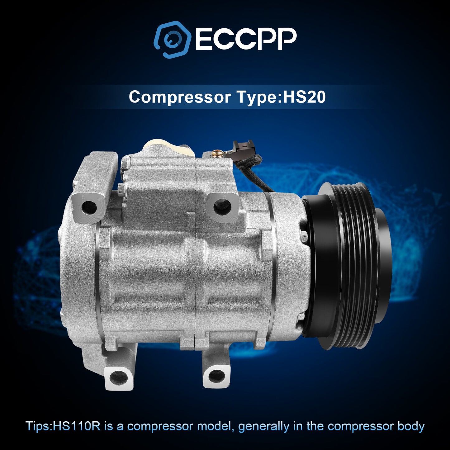 ECCPP A/C AC Compressor W/Clutch For Kia Sorento 3.8L 07-09 For Hyundai 07-08