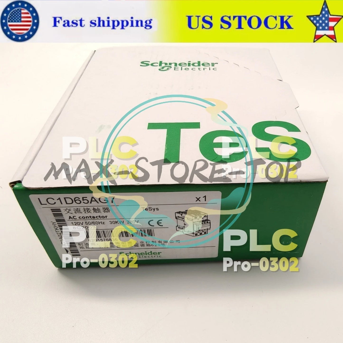 1PC  Contactor 120V 50/60Hz 30KW Schneider Electric LC1D65AG7 Ships From US