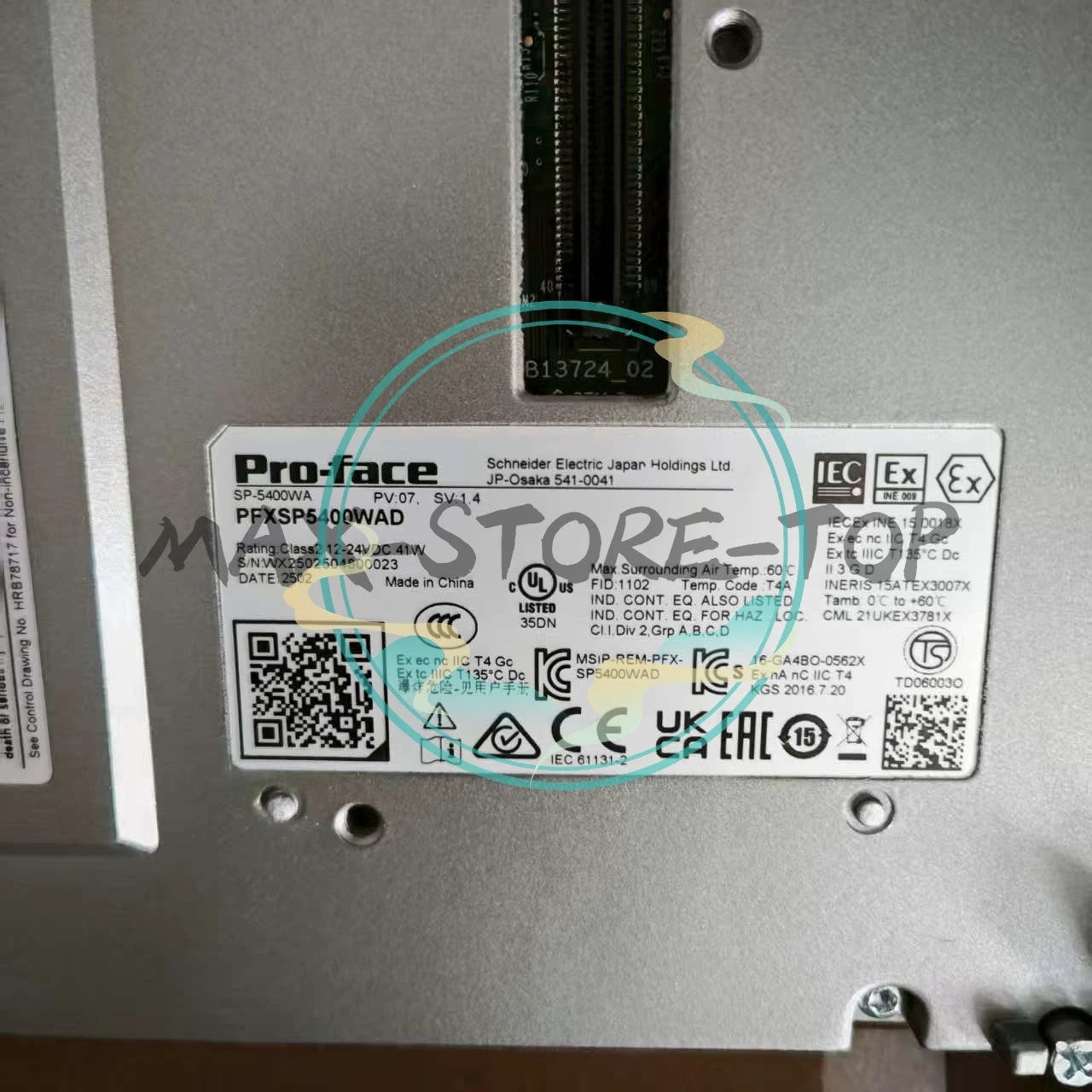 PFXSP5400WAD  Sealed PRO-FACE HMI TOUCH SCREEN PFXSP5400WAD