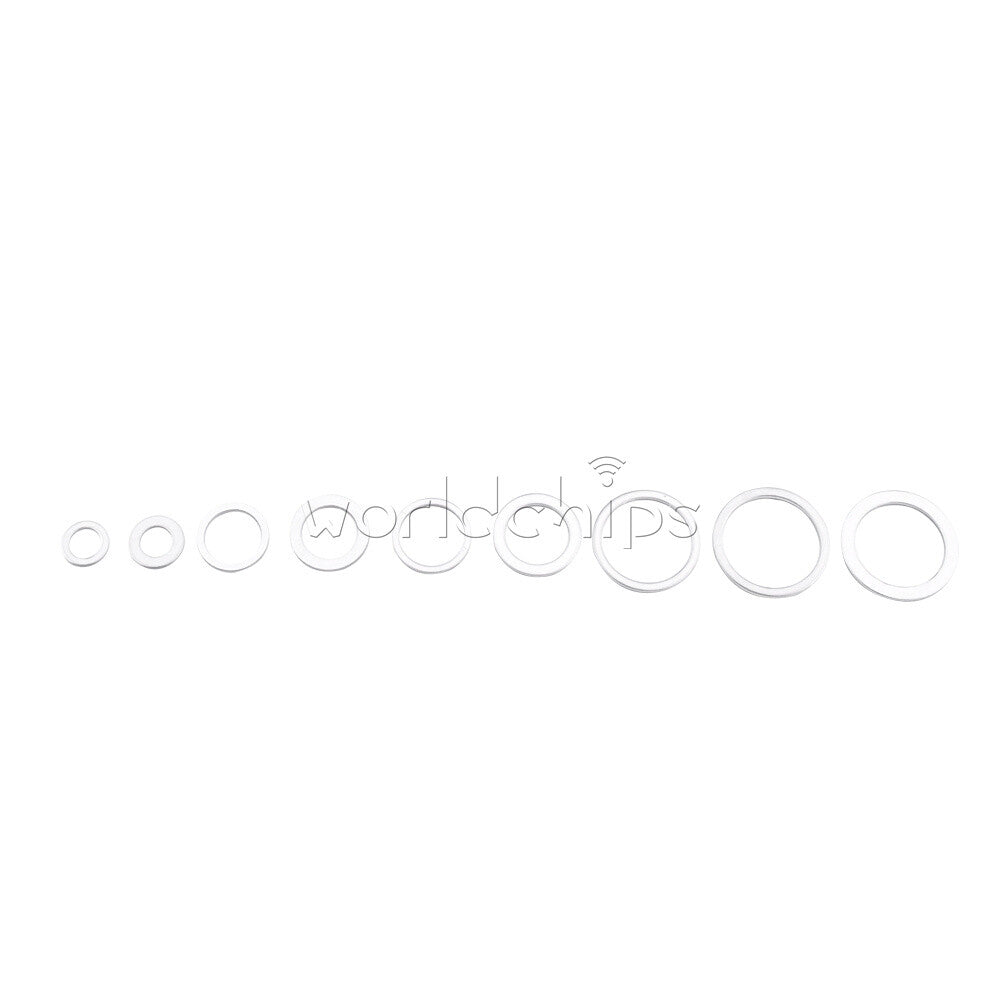 450PCS Set Oil Drain Plug Aluminum Washer Gasket Washer Sealing Ring Assortment