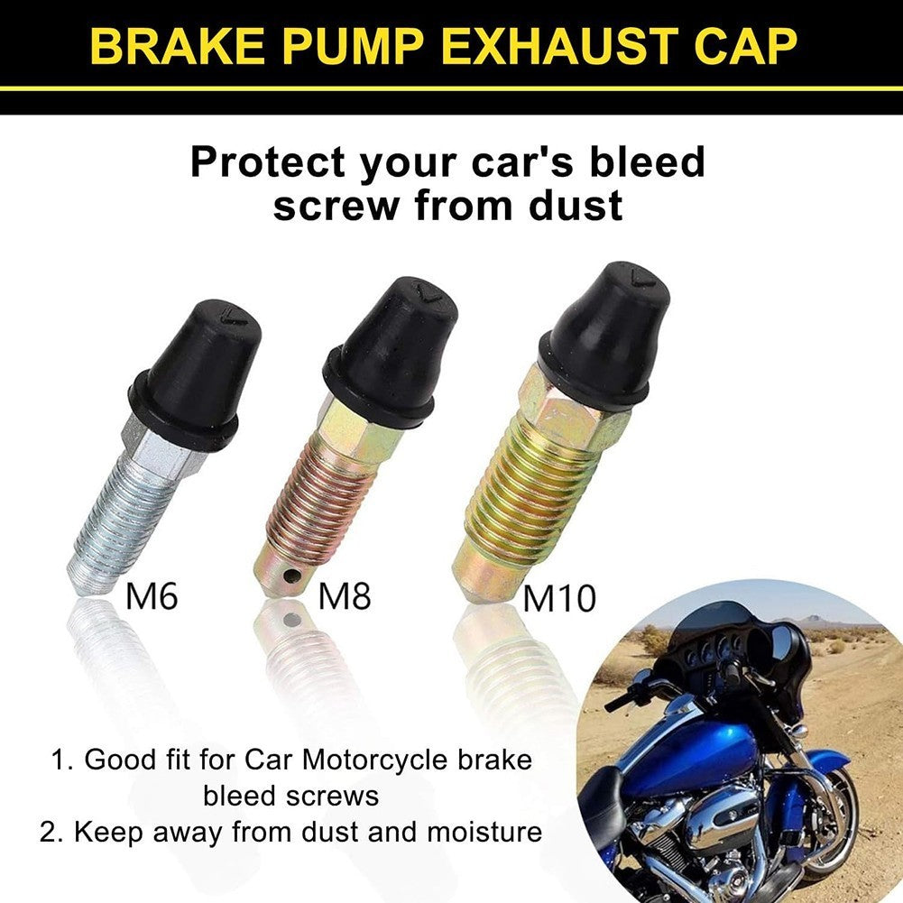 Brake Bleeder Kit for Hydraulic Brake Systems with One Way Valve Design