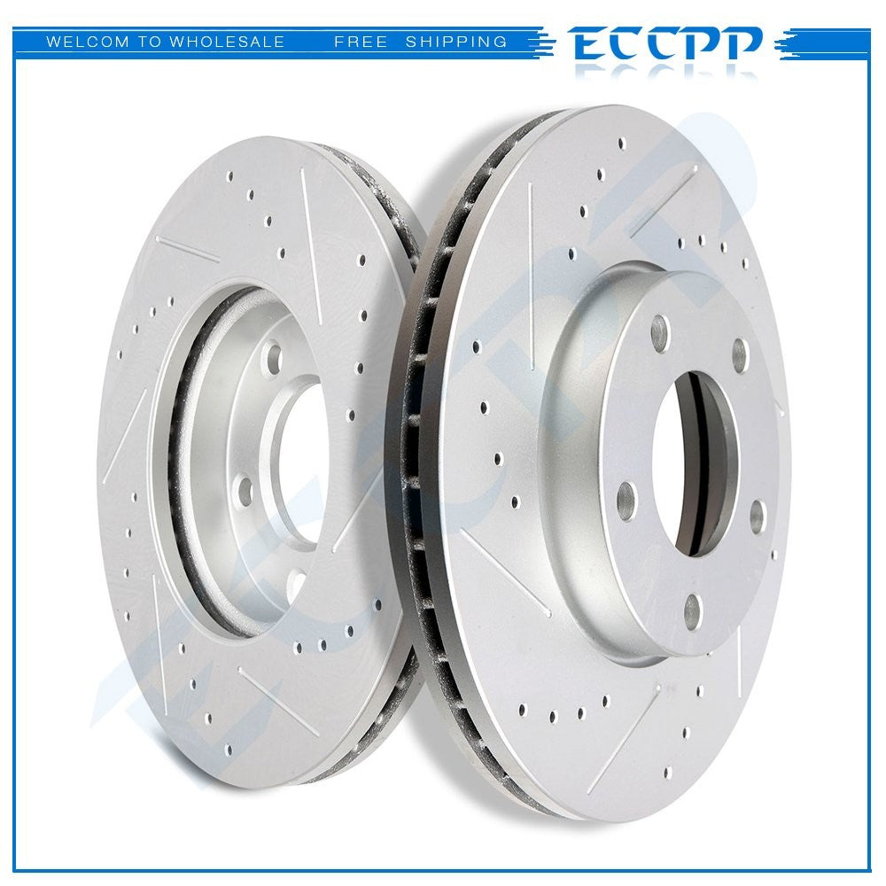 Front Brake Discs Rotors For 2004 2005 2006 2007 2009 2009 2010-2013 Mazda 3