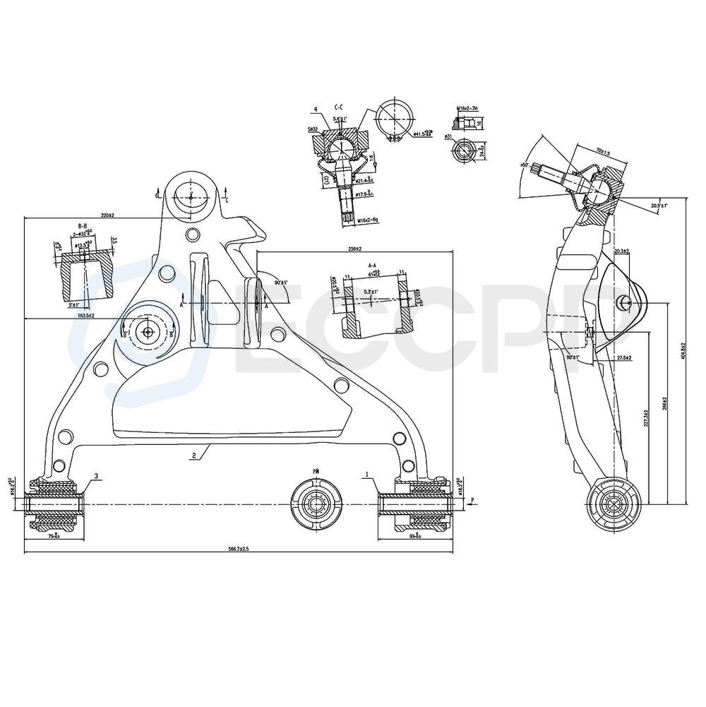 2003-2005 Fits Ford Expedition 6Pcs Rear Sway Bars Front Lower Control Arms Part